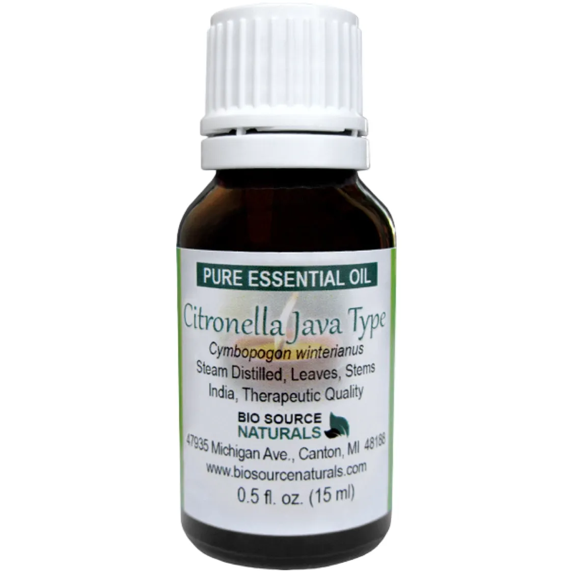Citronella Pure Essential Oil - Java Type with Free Affirmation Digital Card