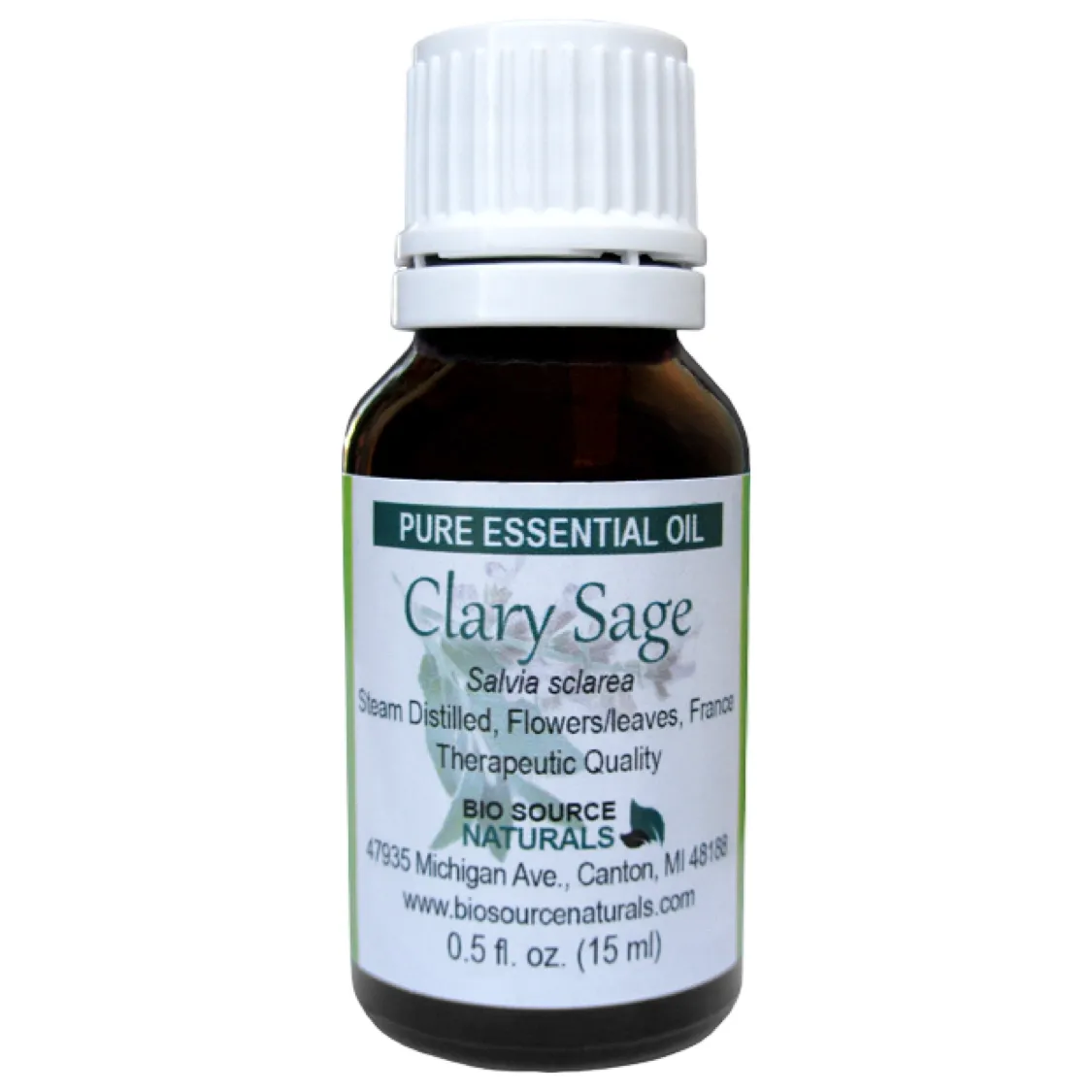 Clary Sage Pure Essential Oil with Analysis Report &amp; Free Affirmation Digital Card