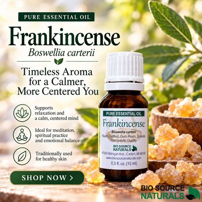 Frankincense, (Boswellia carterii) - Pure Essential Oil - with Analysis Report &amp; Free Affirmation Digital Card