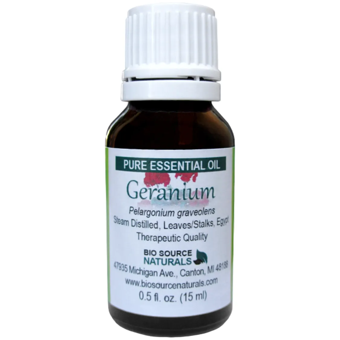 Geranium Pure Essential Oil with Analysis Report &amp; Free Affirmation Digital Card