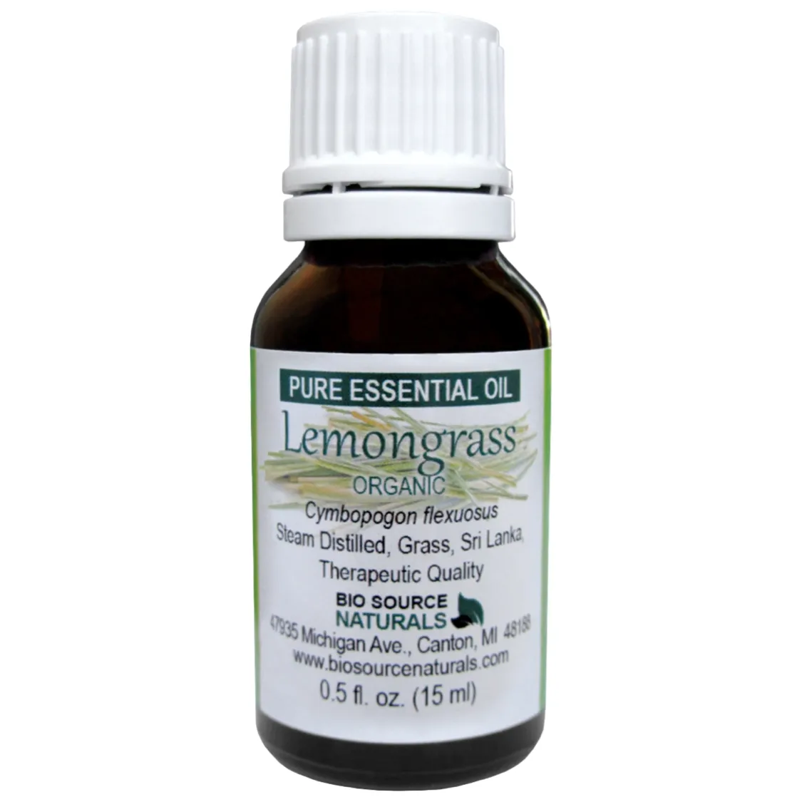 Lemongrass, Organic Pure Essential Oil with Free Affirmation Digital Card