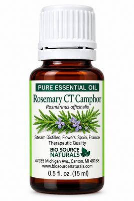 Rosemary Pure Essential Oil -  CT Camphor, Spain with Free Affirmation Digital Card
