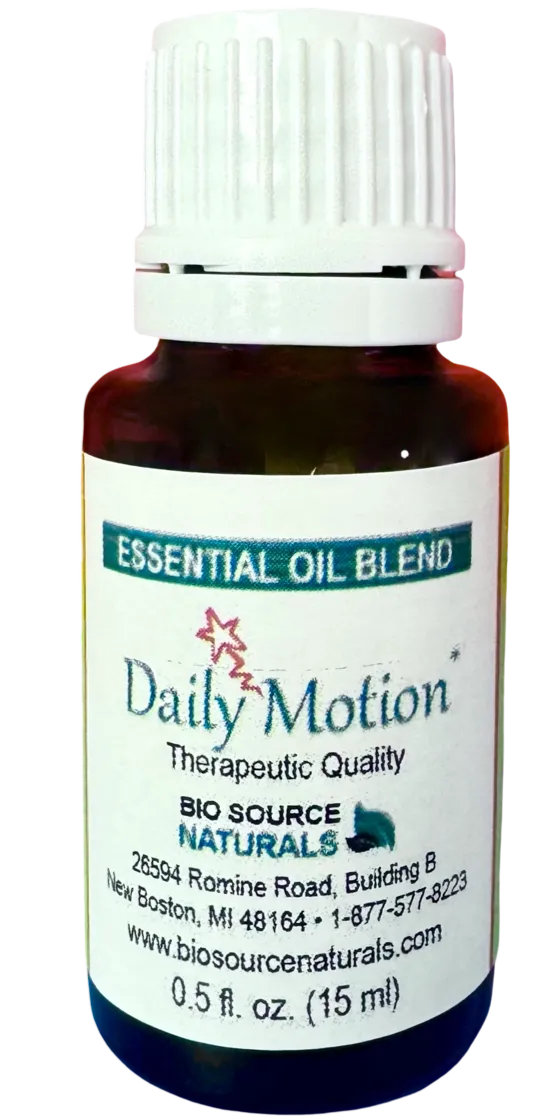 Daily Motion Essential Oil Blend Concentrate – Multiple Sizes | Includes 12 EFT Tapping Scripts, Affirmations & Journal Prompts for Body-Mind Healing