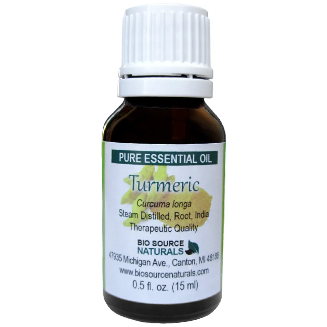 Turmeric Pure Essential Oil with Analysis Report &amp; Free Affirmation Digital Card