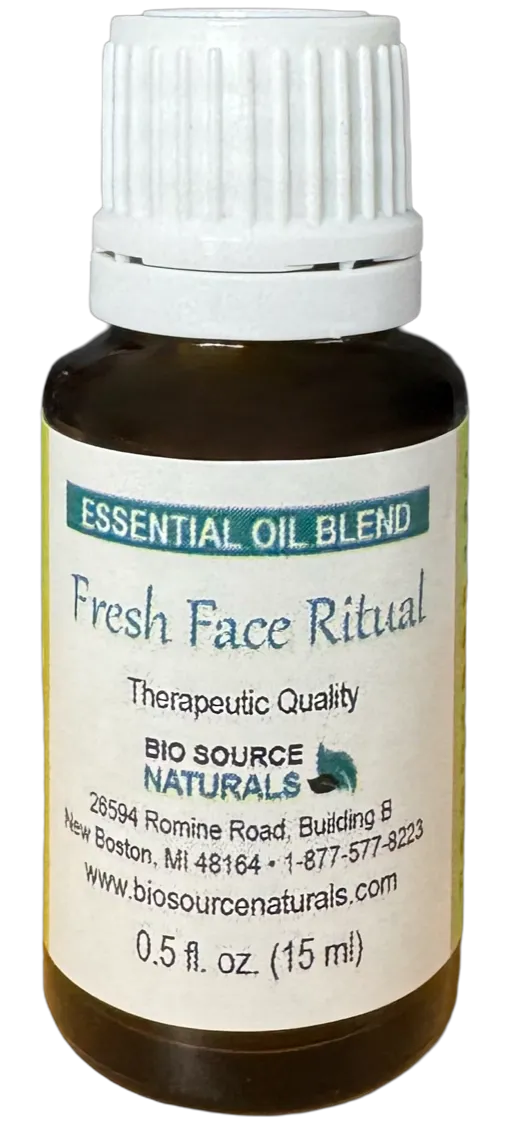 Fresh Face Ritual Essential Oil Blend – Multiple Sizes | Includes 6 EFT Tapping Scripts, Affirmations &amp; Journal Prompts for Mind-Body Healing