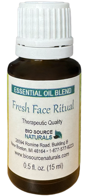 Fresh Face Ritual Essential Oil Blend Bottle – Topical Aromatherapy for Radiant, Youthful-Looking Skin & Emotional Balance