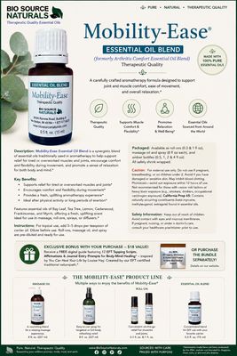 Mobility Ease Massage Oil Product Bulletin