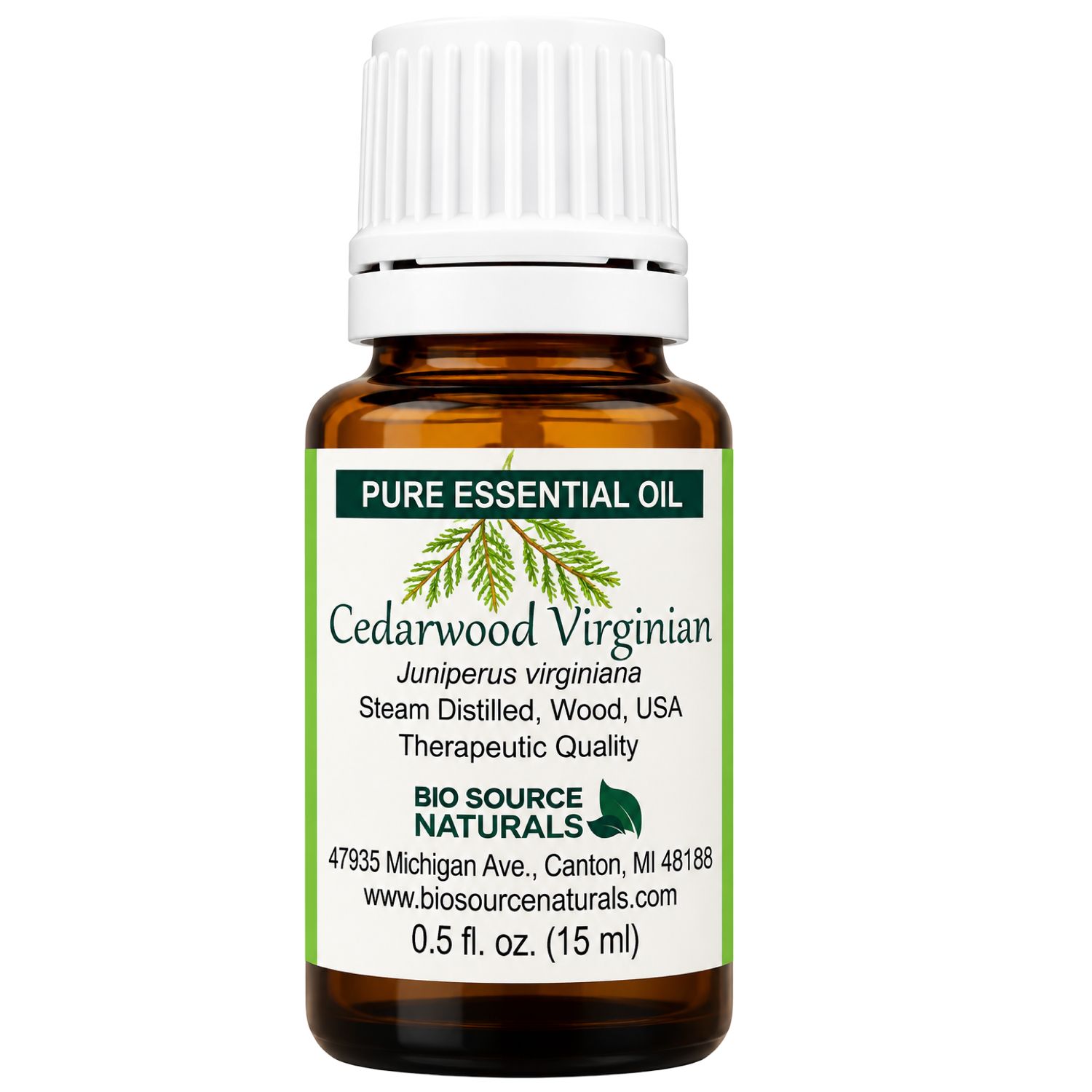 Cedarwood Pure Essential Oil - Virginian with GC Report