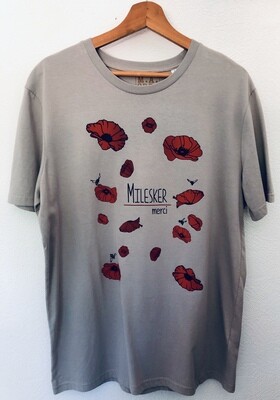 T-shirt Coton Bio - #milesker/merci