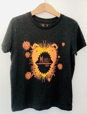 T-SHIRT ENFANT manches courtes en coton Bio - #muxu/bisou T-SHIRT ENFANT manches courtes en coton Bio - #muxu/bisou