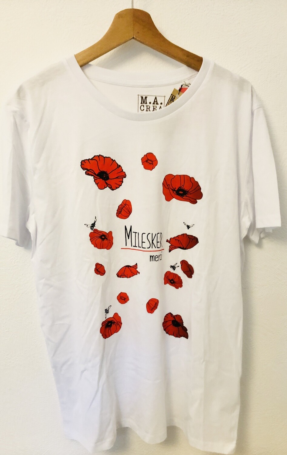 T-shirt Coton Bio - #milesker-merci