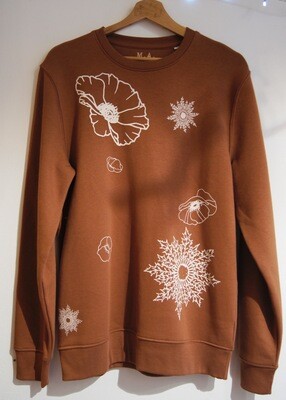 Sweat col rond unisexe Coton Bio #LOREAK/LESFLEURS Sweat col rond unisexe Coton Bio #LOREAK/LESFLEURS