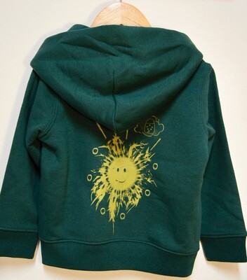 VESTE SWEAT-SHIRT ZIPPÉE À CAPUCHE ENFANT coton bio #EtxeA