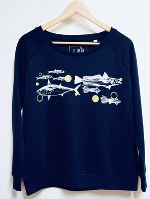 Sweat femme coupe loose Coton Bio #Frituredujourbonjour