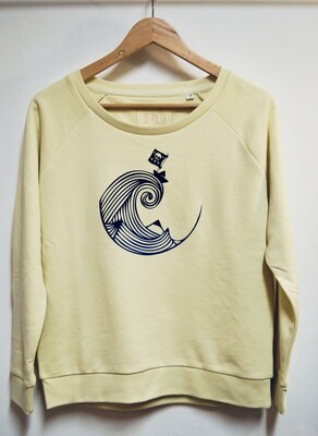 Sweat femme coupe loose Coton Bio #Piratedepapier Sweat femme coupe loose Coton Bio #Piratedepapier