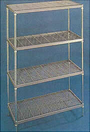Stainless Steel Modular Wire Shelf Unit