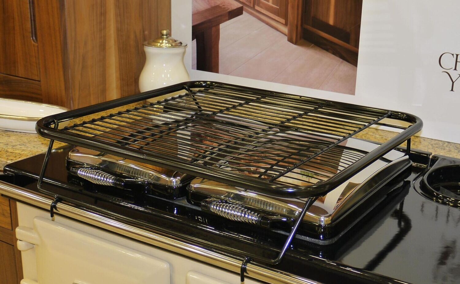 Base Drying Rack Airer in Black for Rayburn Range Cooker