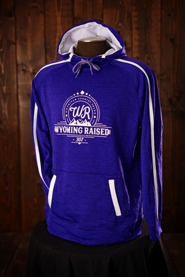 Wyoming Raised Stoked Tonal Heather Purple/White