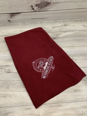 Burgundy  Embroidered Stadium Blanket