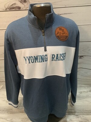 Wyoming Raised Leather patch hoodie