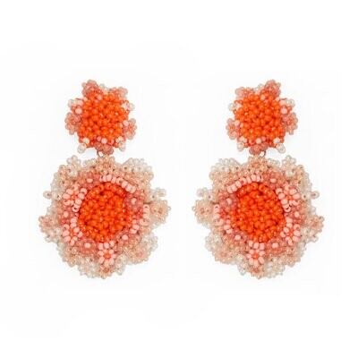 Suzanna Dai Drop Orange Earrings