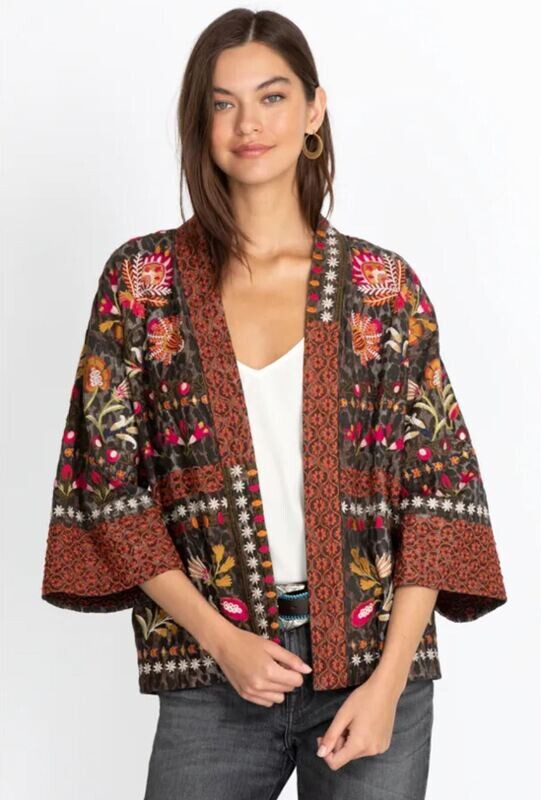 Johnny Was Rosalva Cropped Kimono Johnny Was Rosalva Cropped Kimono