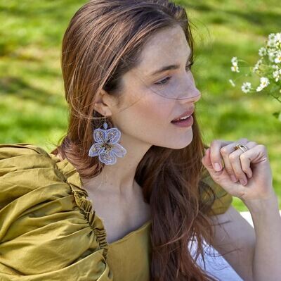 Mignonne Gavigan Ruby Flora Earrings