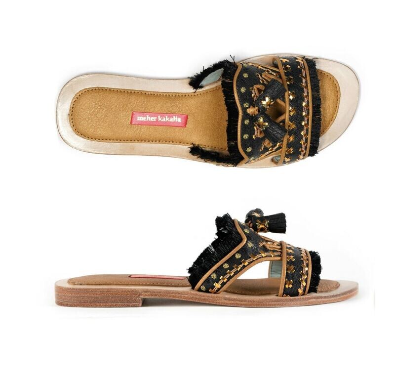 Meher Kakalia GOBI SLIDE - PARMA BLACK Meher Kakalia GOBI SLIDE - PARMA BLACK