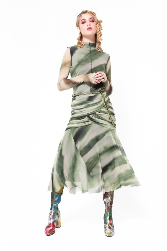 Petit Pois Green Skirt