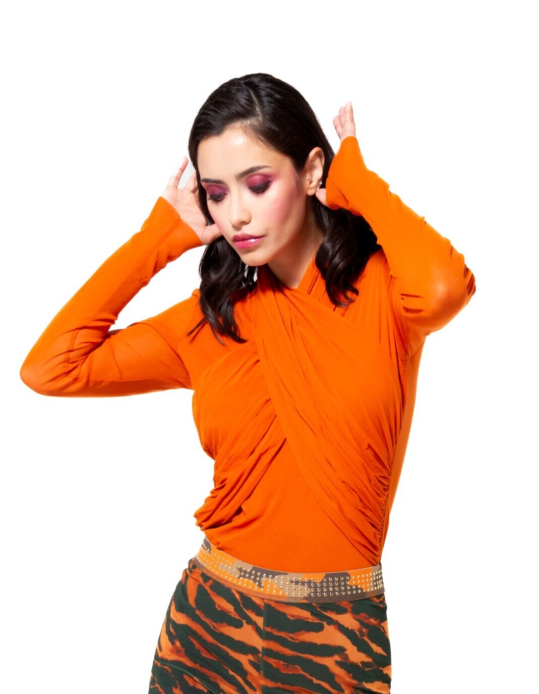 Petit Pois Orange Criss Cross