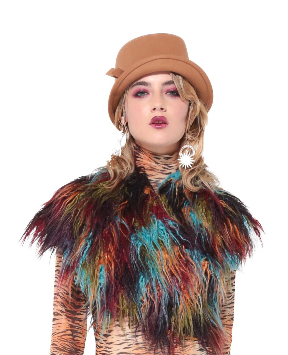 Petit Pois Faux Fur Collar