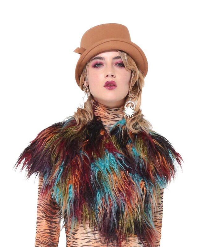 Petit Pois Faux Fur Collar
