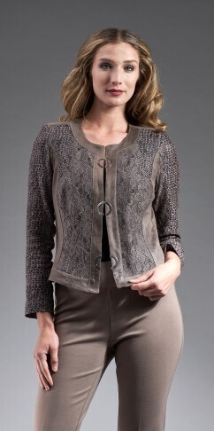 Insight Leopard Lace Ruffle Jacket Insight Leopard Lace Ruffle Jacket