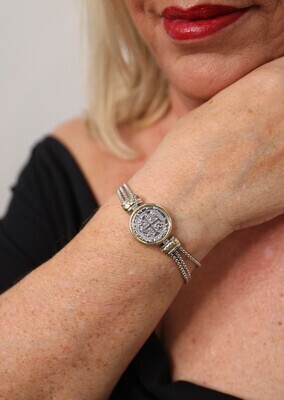 Lannie Cunningham Silver Coin Bracelet