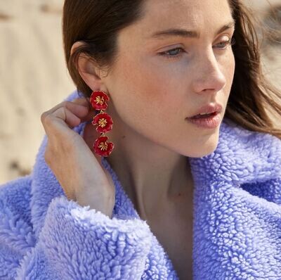 Mignonne Gavigan Jade Lux Earrings - Red