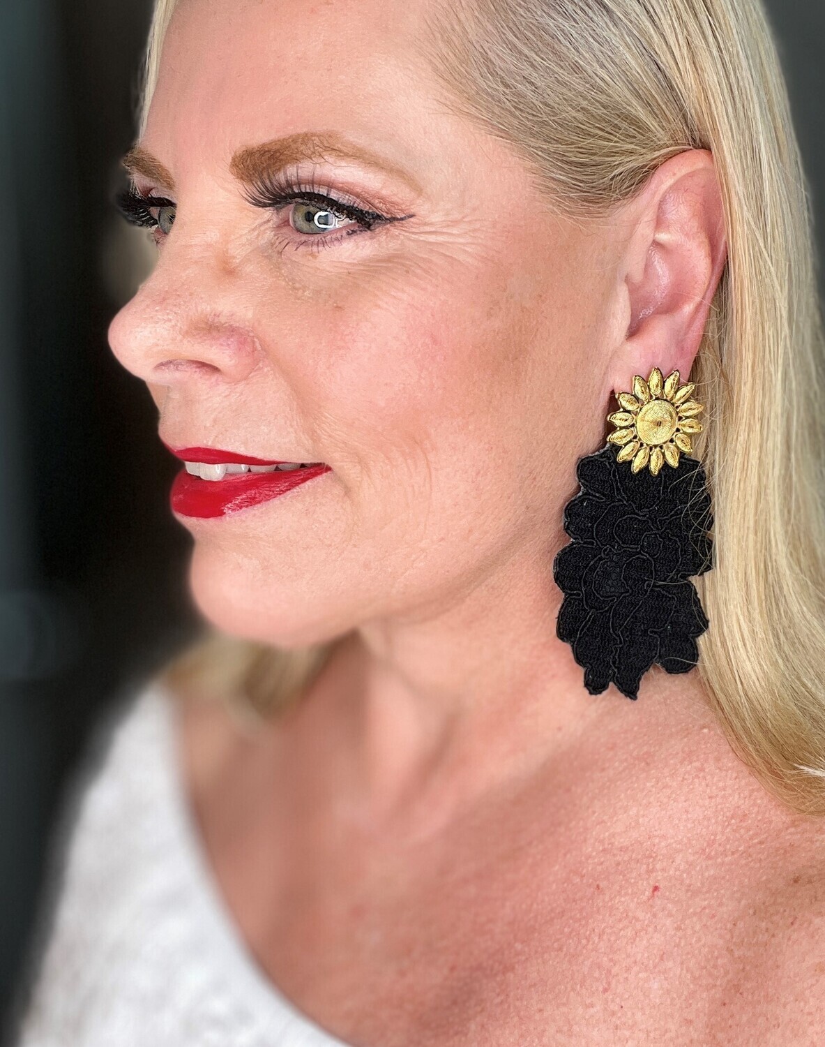 Denise Nader - Gold/Black Earrings