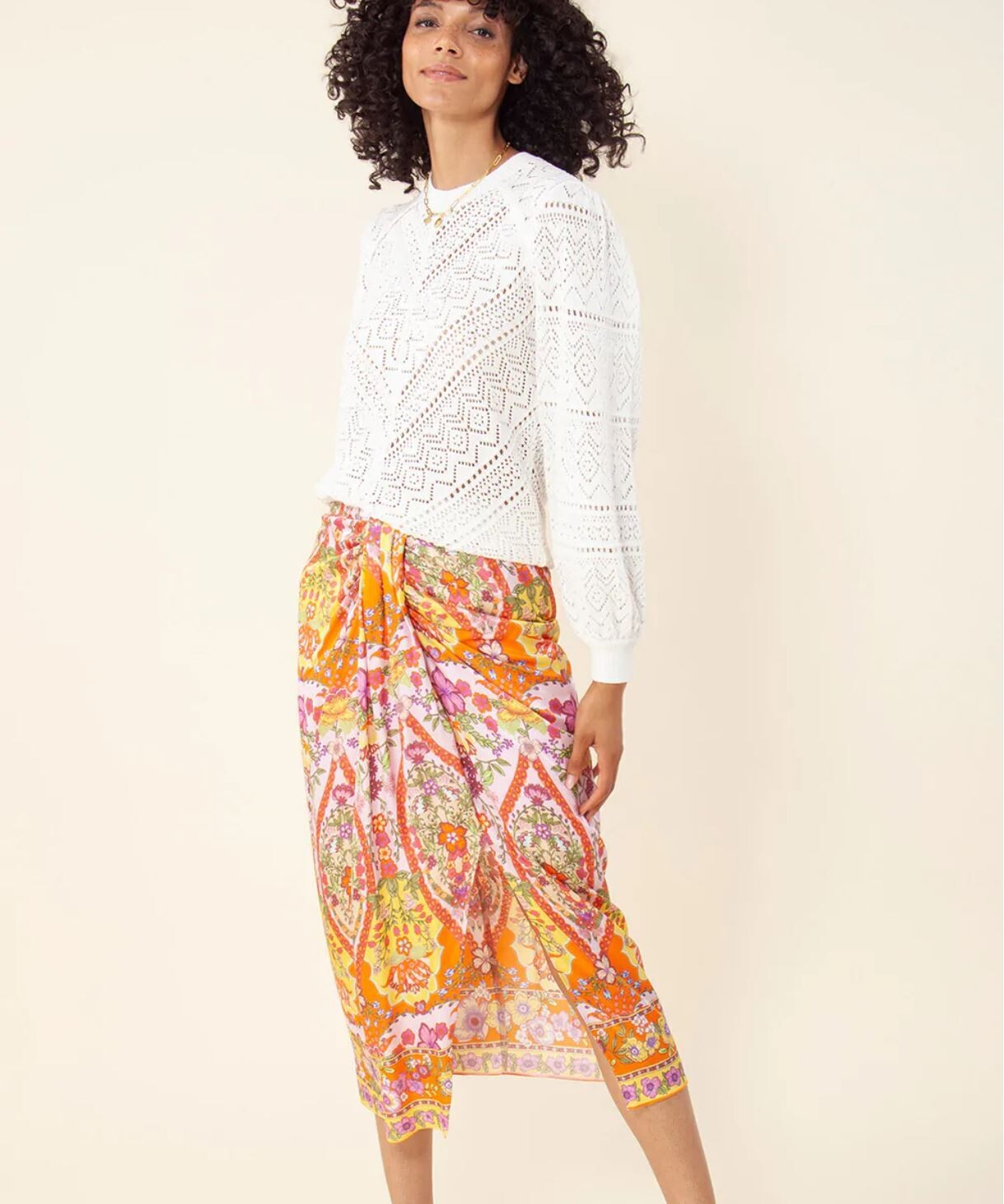 Hale Bob Anastasia Draped Skirt