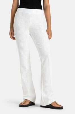 Cambio Flower White Pants 0258 11
