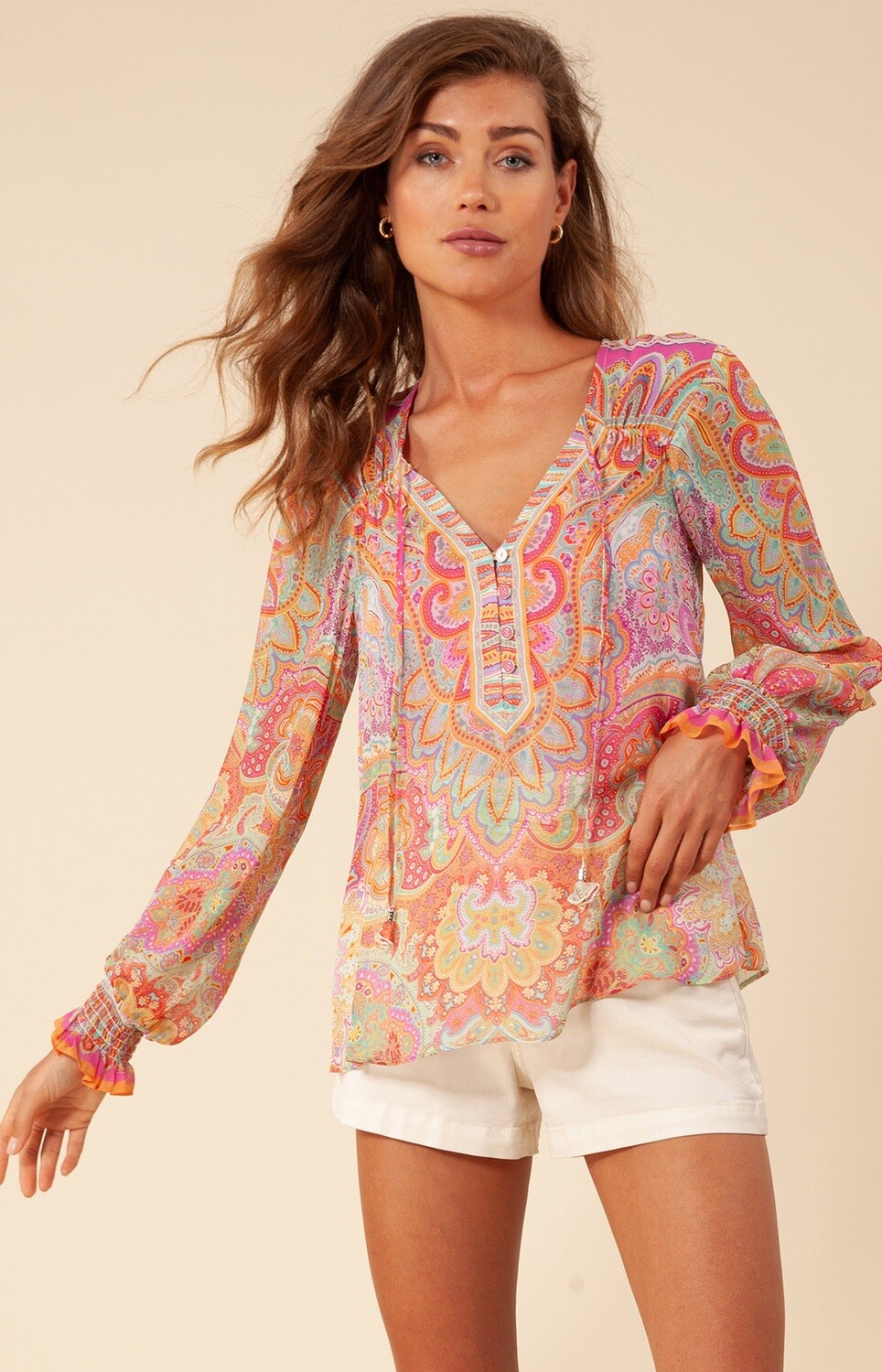 Hale Bob Amity Georgette Top 32AN2060