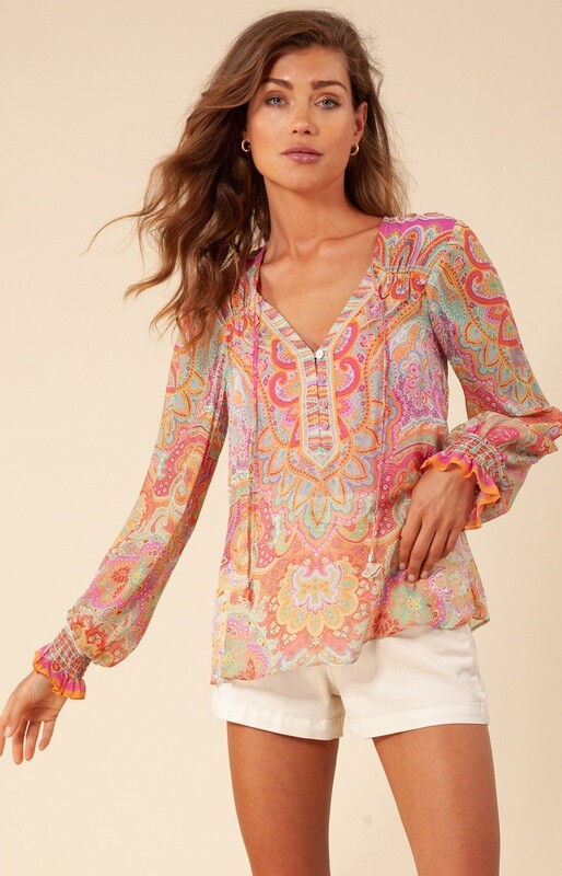 Hale Bob Amity Georgette Top 32AN2060