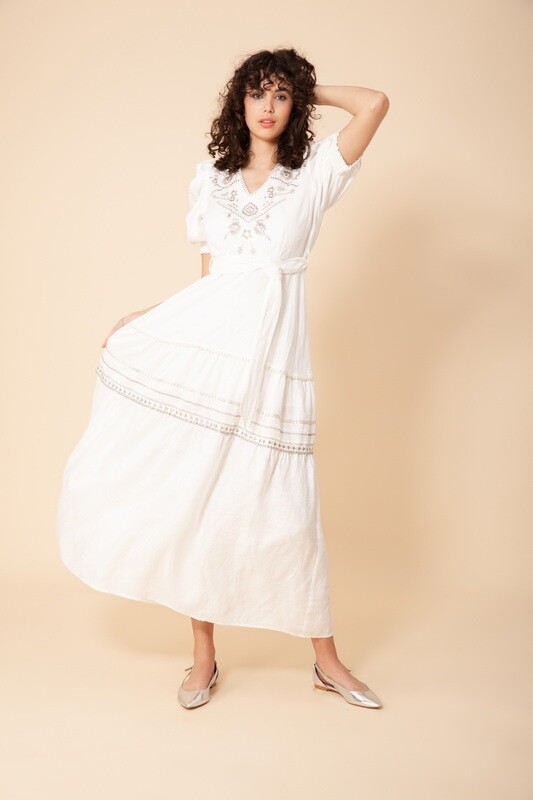 Hale Bob Lorna Embroidered Dress 33MB604M Hale Bob Lorna Embroidered Dress 33MB604M