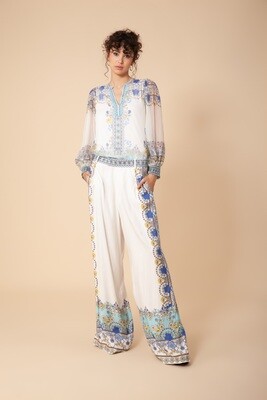 Hale Bob Omia Twill Pant 34DF5020 Blue
