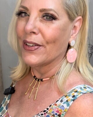 Cristina Sabatini Pink Earrings