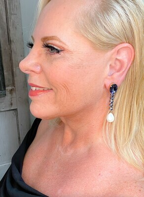 Cristina Sabatini Serenity Earrings - Royal