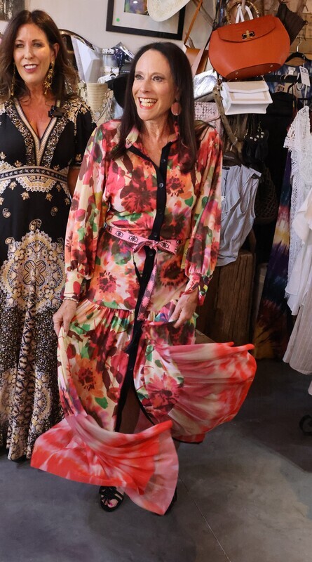 Petit Pois Mixed Media Maxi Dress Petit Pois Mixed Media Maxi Dress