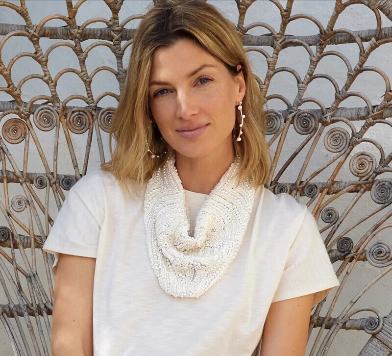 Mignonne Gavigan Scarf Necklace - Esmee White