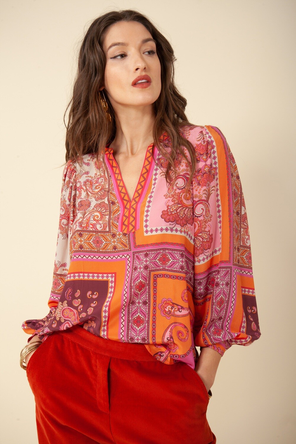 Hale Bob Louise Silk Top 37AX2020
