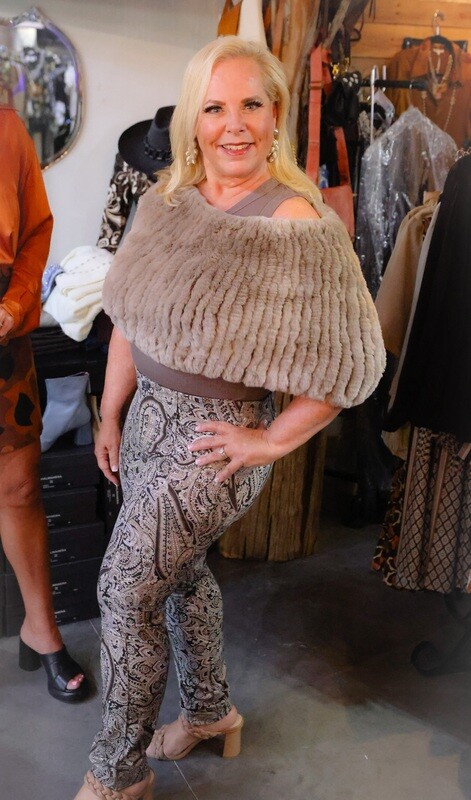 Rex Rabbit Fur Cover Up