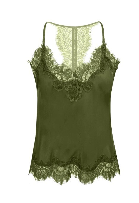 Gold Hawk Lucy Crop Cami Sage Green GH811