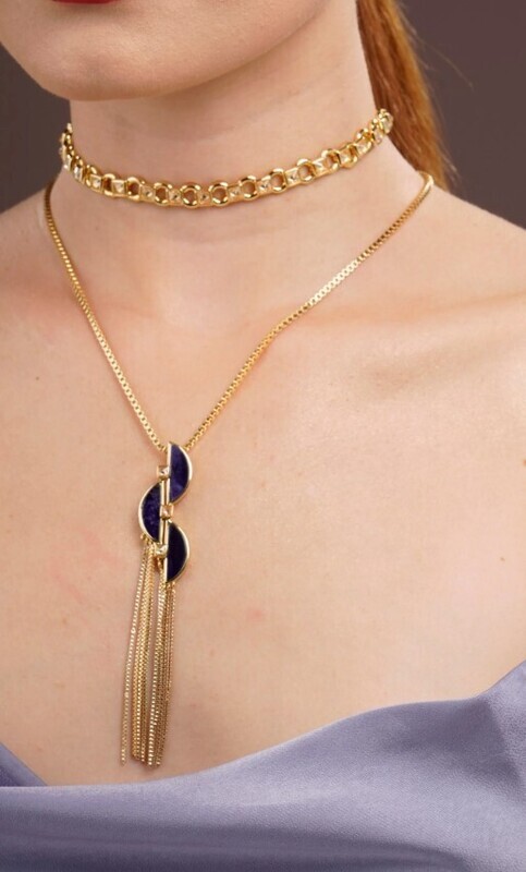 Cristina Sabatini Fringe Necklace